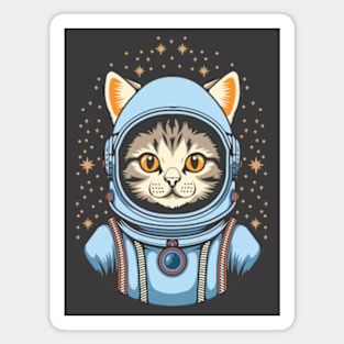 The Astronaut Cat Magnet